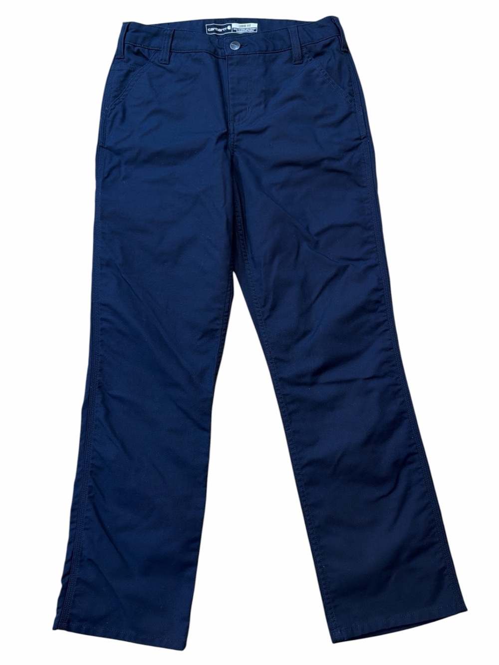 Carhartt Rugged Flex Loose Fit Navy Straight-Leg Pants